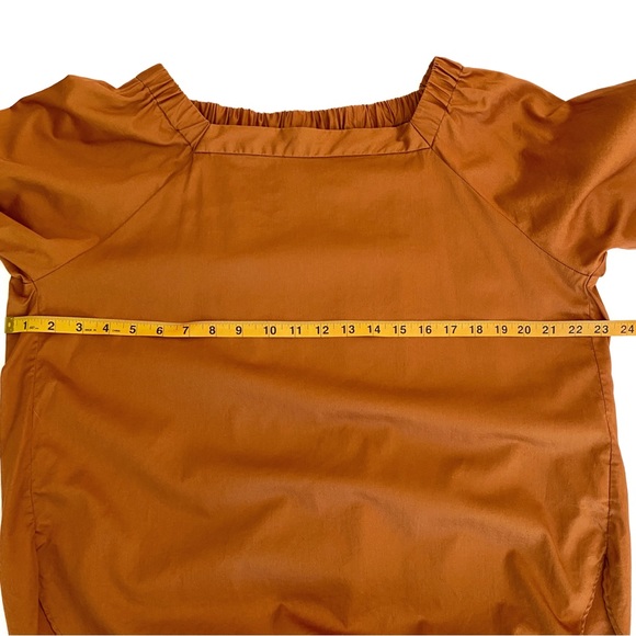niko and… Deep Orange Tie-Sleeve Square Neck Blouse - Picture 12 of 14